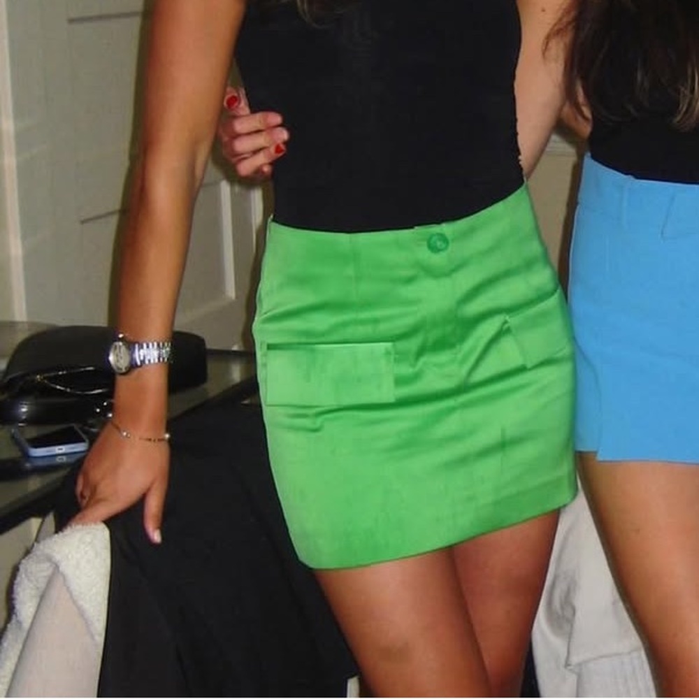 H&M Bright Green Skirt